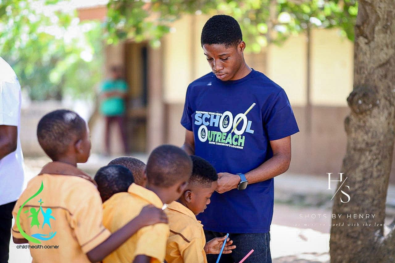 Hands-on care during a child health screening